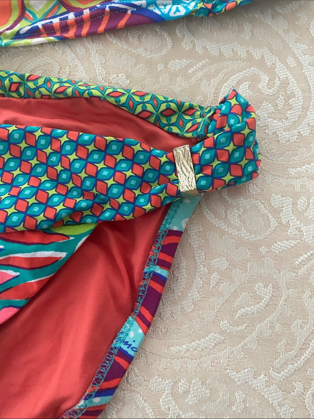 Trina Turk Multicolor Floral Tankini Bikini Set - Picture 2 of 9